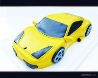 Marcipánový 3D modelovaný dort.